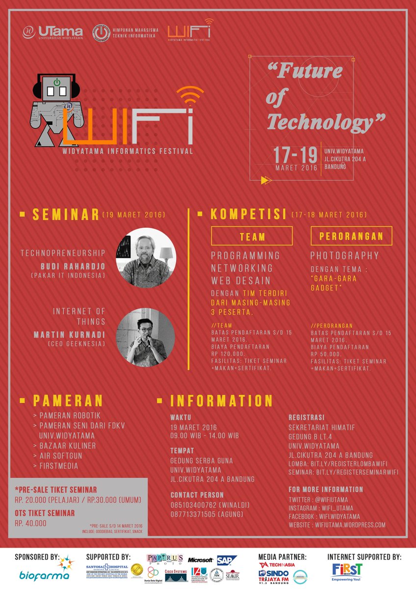 pendaftaran lomba tinggal 2 hari lagi. ayo jangan dilewatkan kesempatannya :)