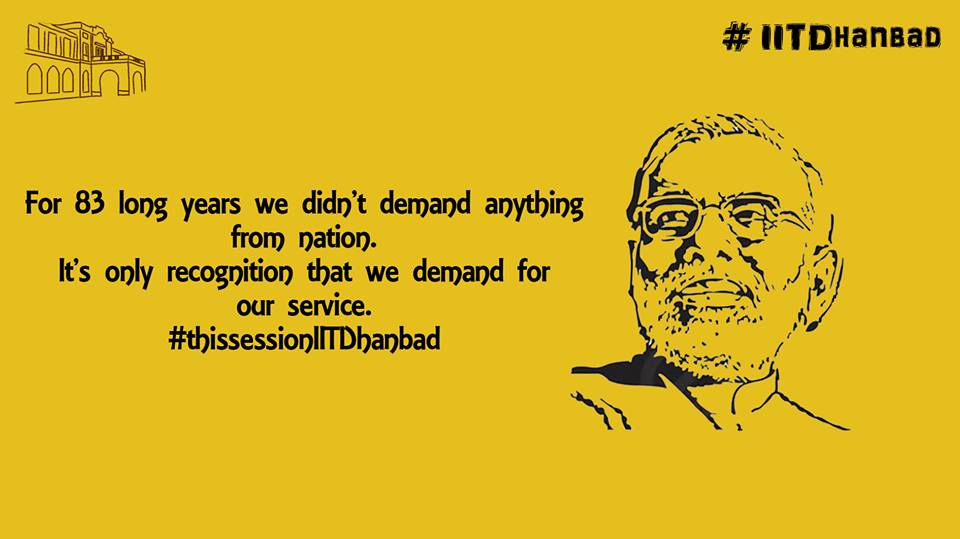 pratyushk_2311's tweet photo. #tableIITamendact #ismtoiit #iitdhanbad @smritiirani @narendramodi @PMOIndia https://t.co/Z7u4igjBZC