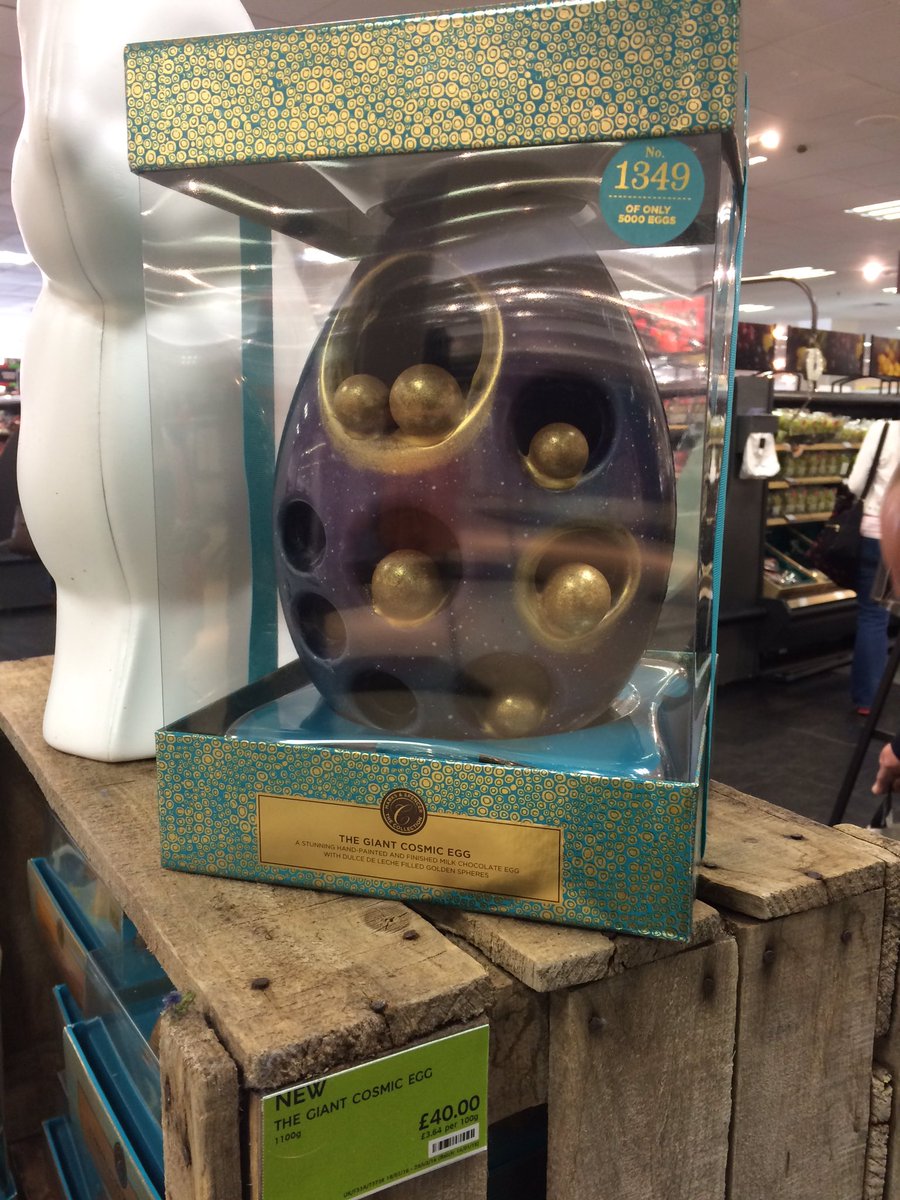 RobGreg76's tweet photo. This looks pretty spectacular from M&amp;S. Limited edition £40 Cosmic Easter Egg - each one numbered out of 5,000 made. https://t.co/DUViC5uBSg