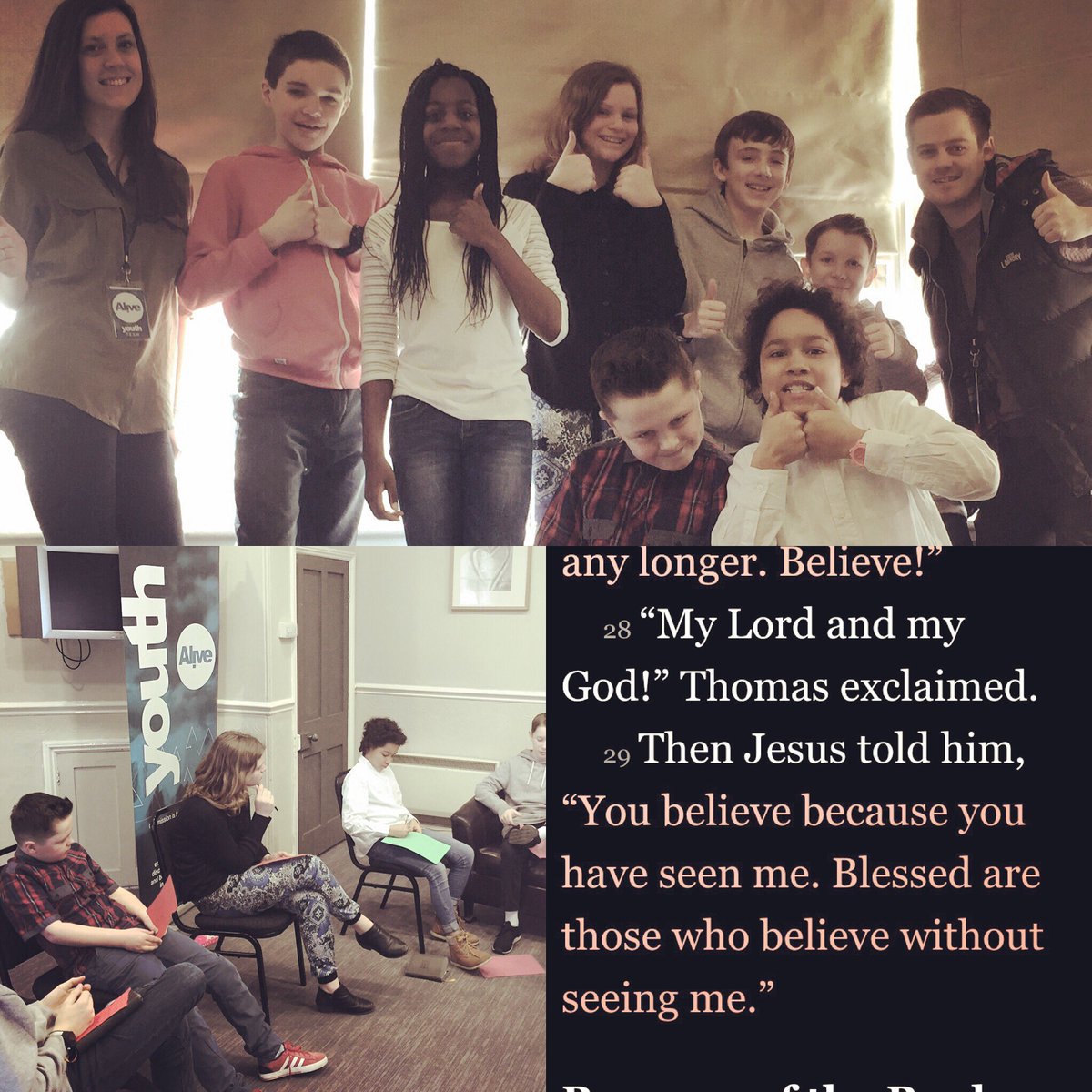 AliveYthLincoln's tweet photo. Great morning at @AliveLincoln discussing doubt, and how to live in faith #taketheleap #believingisseeing https://t.co/G58Pdy9vM9