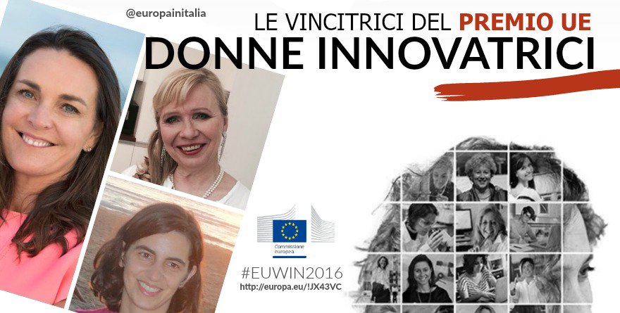 europainitalia's tweet photo. Susana,Sirpa e Sarah vincitrici premio #UE #EUWIN2016. Scopri le loro storie https://t.co/6l9I2ccRXc @carlosmoedas https://t.co/sOD4Jpjcx7