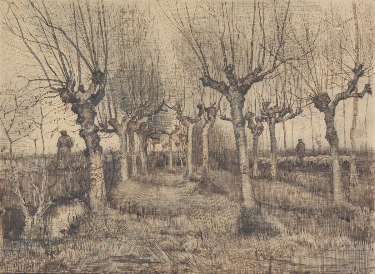 “I sometimes think about not doing anything else except pen drawings and — painting” Vincent,13 March 1884.