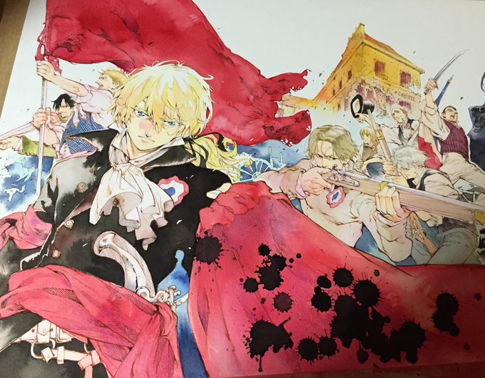 漫画レミゼの7巻が発売されました、是非本屋さんネットなどで探してみてください!アンジョーラが目印! 