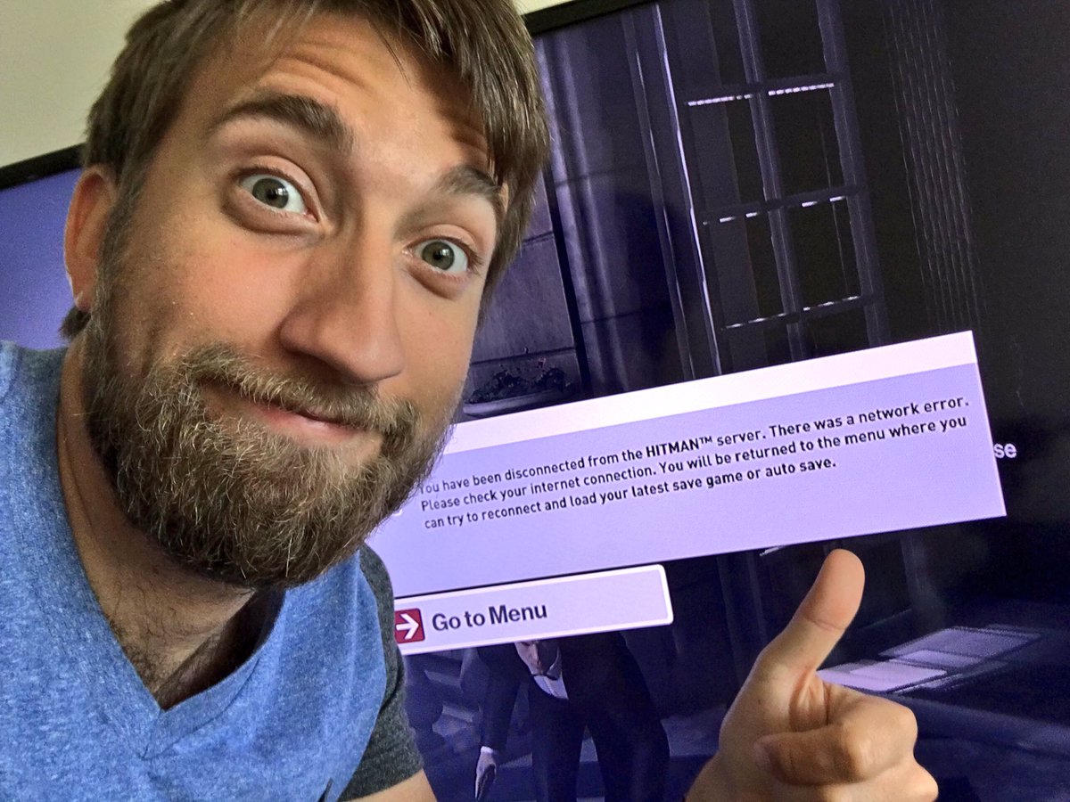 GavinFree's tweet photo. Has anyone been booted off @Hitman more times than me? Without exaggerating I've been main menu'd about 40 times. https://t.co/0AlYbWXMFi