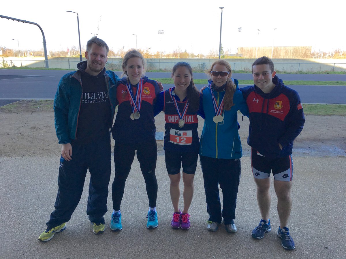 ImperialTriath's tweet photo. #Imperial girls 1,2 at the March Hare #Duathlon today! Well done Olivia Bentley &amp; Katie Slater! @SportImperial https://t.co/b7sHC3EJyR