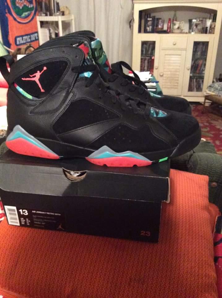 bigpz84's tweet photo. FS: Jordan VII "Barc Night" Sz 13 $160 ship goo wallet @Deadlaced @ATrainKickz @SoleProviderGHK @nymkicks @BigJeezie https://t.co/WamQ0nxMgb