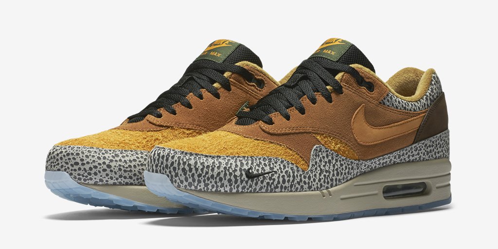 nikestore's tweet photo. The Draw for the @nikesportswear Air Max 1 'Safari' begins tomorrow, 3.14 at noon ET: https://t.co/tWd4XUxHGx https://t.co/vvYsEm0umg