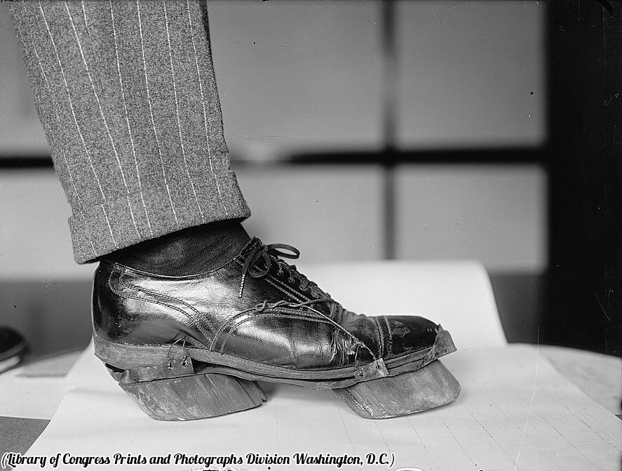 HistoryInPics's tweet photo. Cow shoes used by moonshiners during Prohibition to disguise their footprints, circa 1922. https://t.co/mBivOGvgTN
