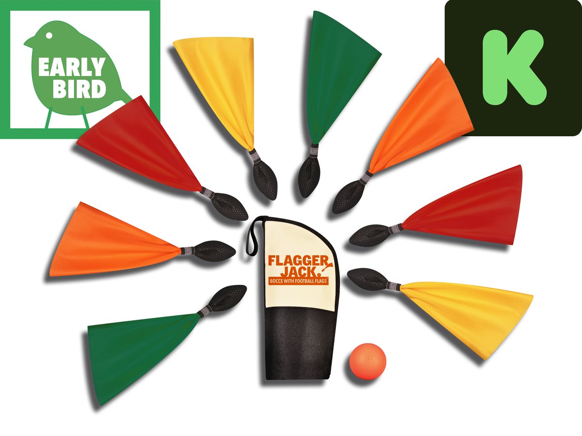 flaggergame's tweet photo. Flagger Jack: The Slim Toss Game. Early Bird Game Set $17! https://t.co/C5crx6duRs #crowdfunding #kickstarter #games https://t.co/jLxPPzER46