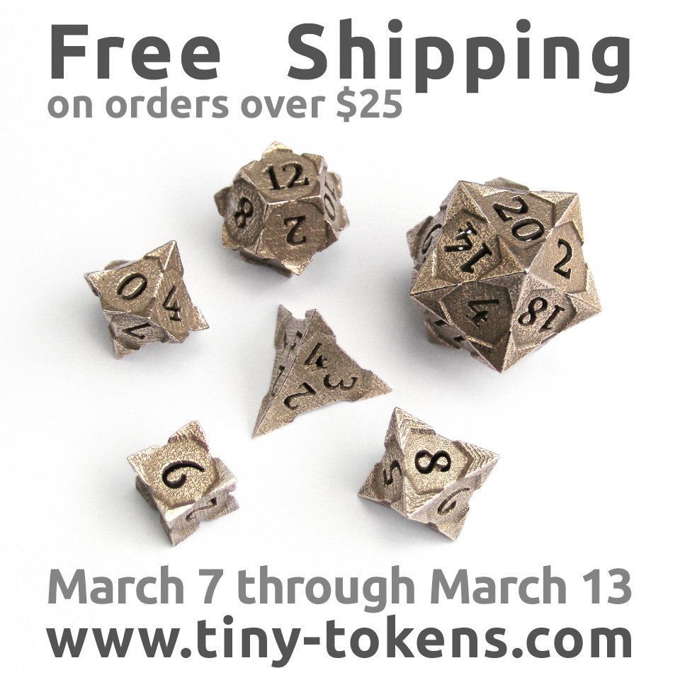 Tiny_Tokens's tweet photo. Last chance for free shipping today! https://t.co/fL7X691UPv @shapeways #MTG #Commander #d20 #dnd #pathfnder #rpg https://t.co/5Of9bvkcA6