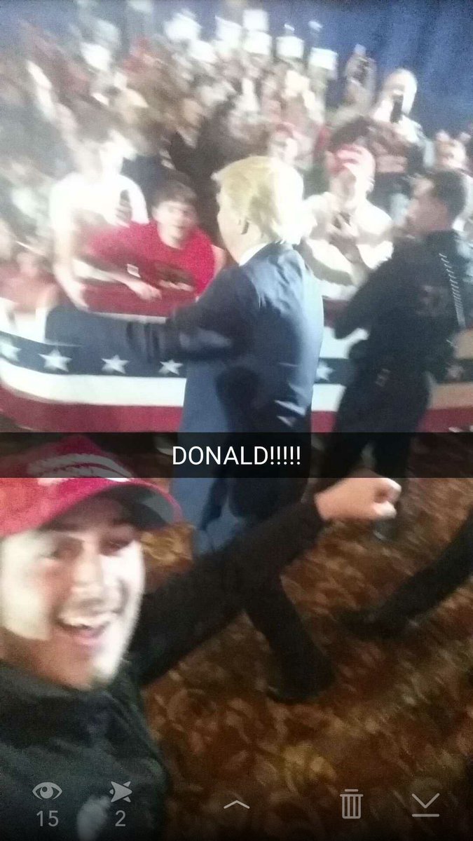 DatDudeCB3's tweet image. Update: Met the Donald!