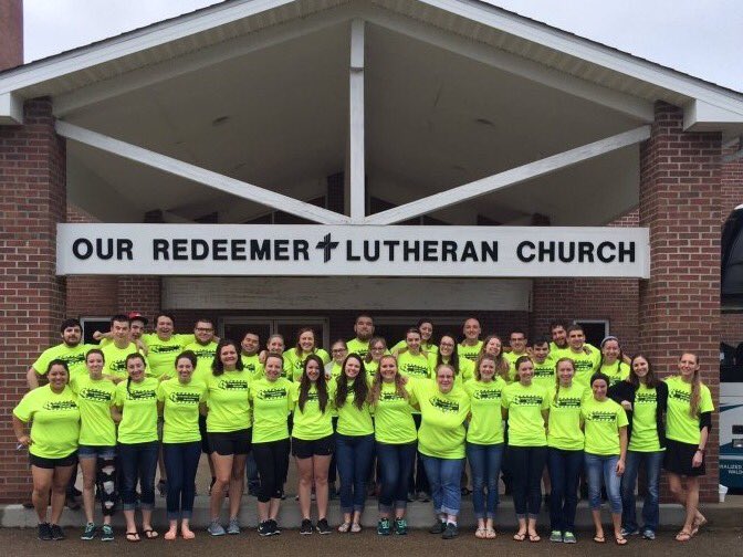 PrRyanPeterson's tweet photo. The Body of Christ in Action - ready to serve! One university, two campuses. #CUserve #cuaa #CUWisconsin #NOLA2k16 https://t.co/iL8JHF9Wef