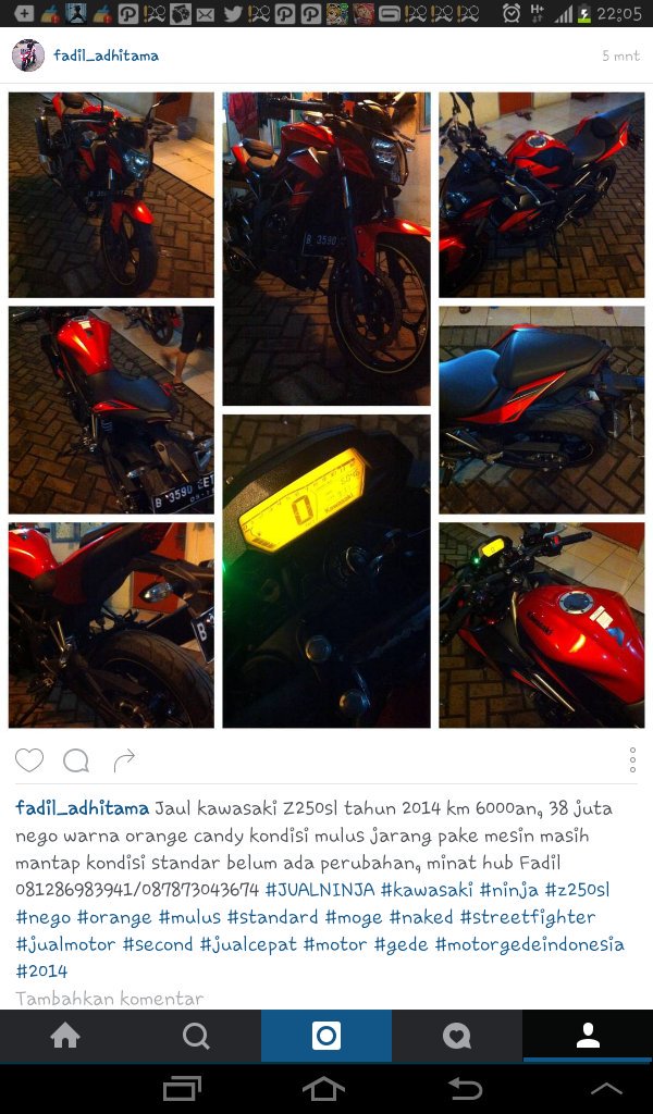 fadiladhtm's tweet photo. Jual kawasaki Z250SL minat hubungi fadil 081286983941/087873043674 https://t.co/fMOaeuvfxR