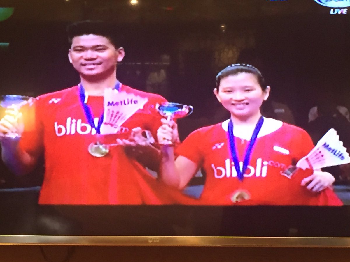 imam_nahrawi's tweet photo. Selamat &amp; terima kasih u/ Praveen/Debby juara Bulutangkis @YonexAllEngland, Indonesia Bangga. Terima kasih Yaa Allah https://t.co/t6qTi6W8Ns