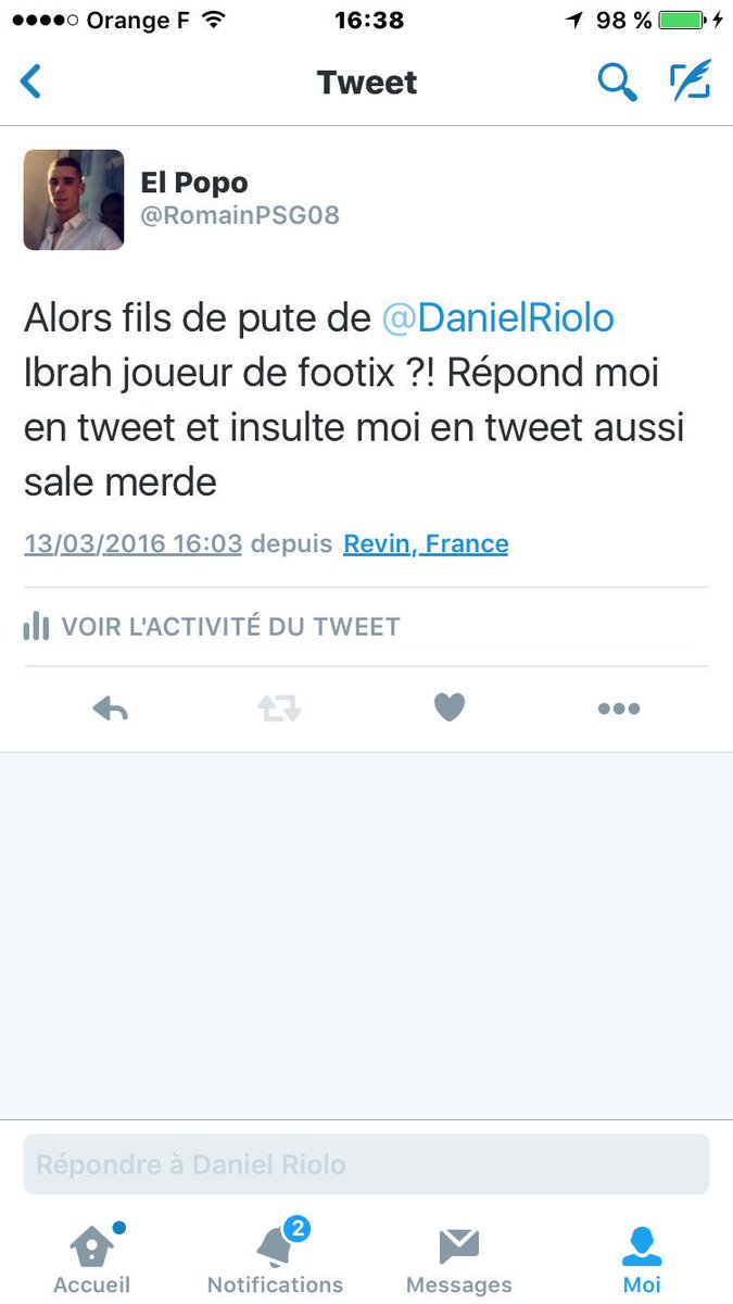 RomainPSG08's tweet photo. Vis ma vie avec Riolo ! #PSG #CHEPSG #PSGESTAC #TPMS #RIOLO #MENES #CFC (2/2) https://t.co/MGAmNixX6P