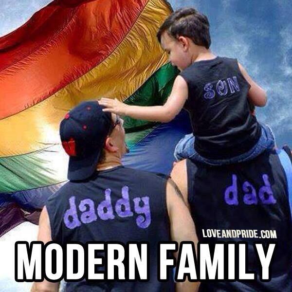 IHateHomophobia's tweet photo. No discrimination ! One day this won't be called a "gay family" it will just be called a family : #EqualityForAll https://t.co/HIJW5CRQqx