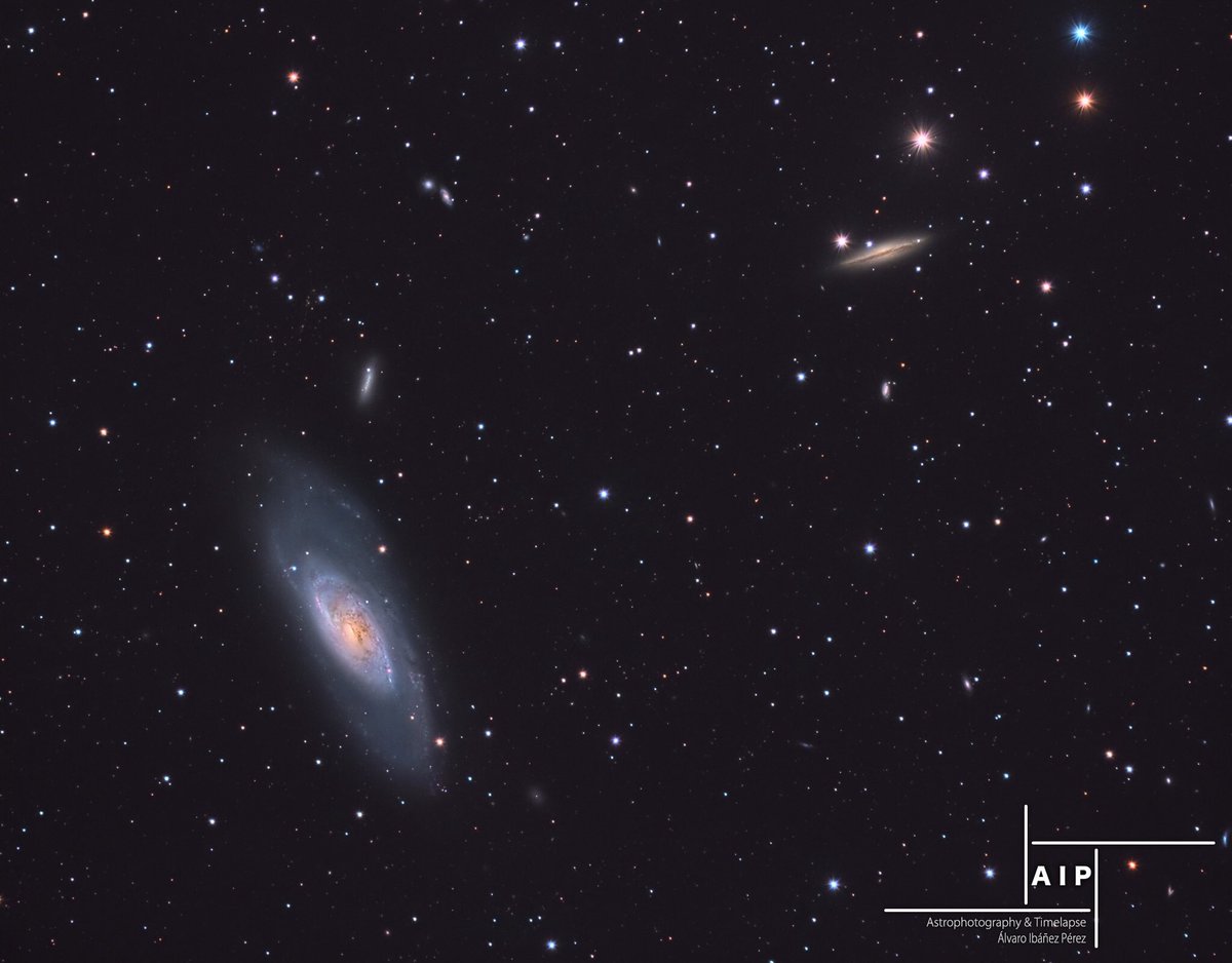 kokehtz's tweet image. M106 from Las Inviernas, Spain. 9:40h of exposure with TS115 Triplet APO and @AtikCameras 460ex mono #Astro #photo