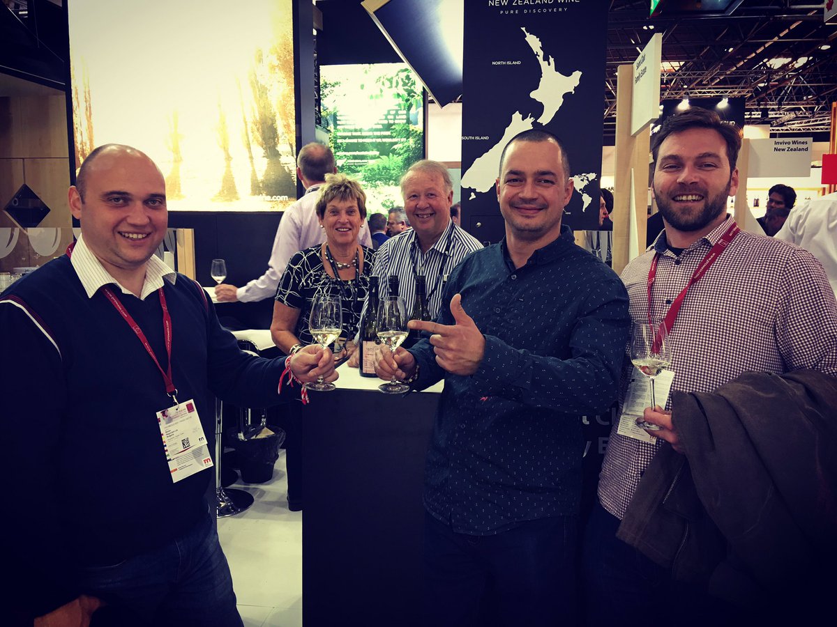 Great to have our Bulgarian importers at our stand at #Prowein #nzwine
