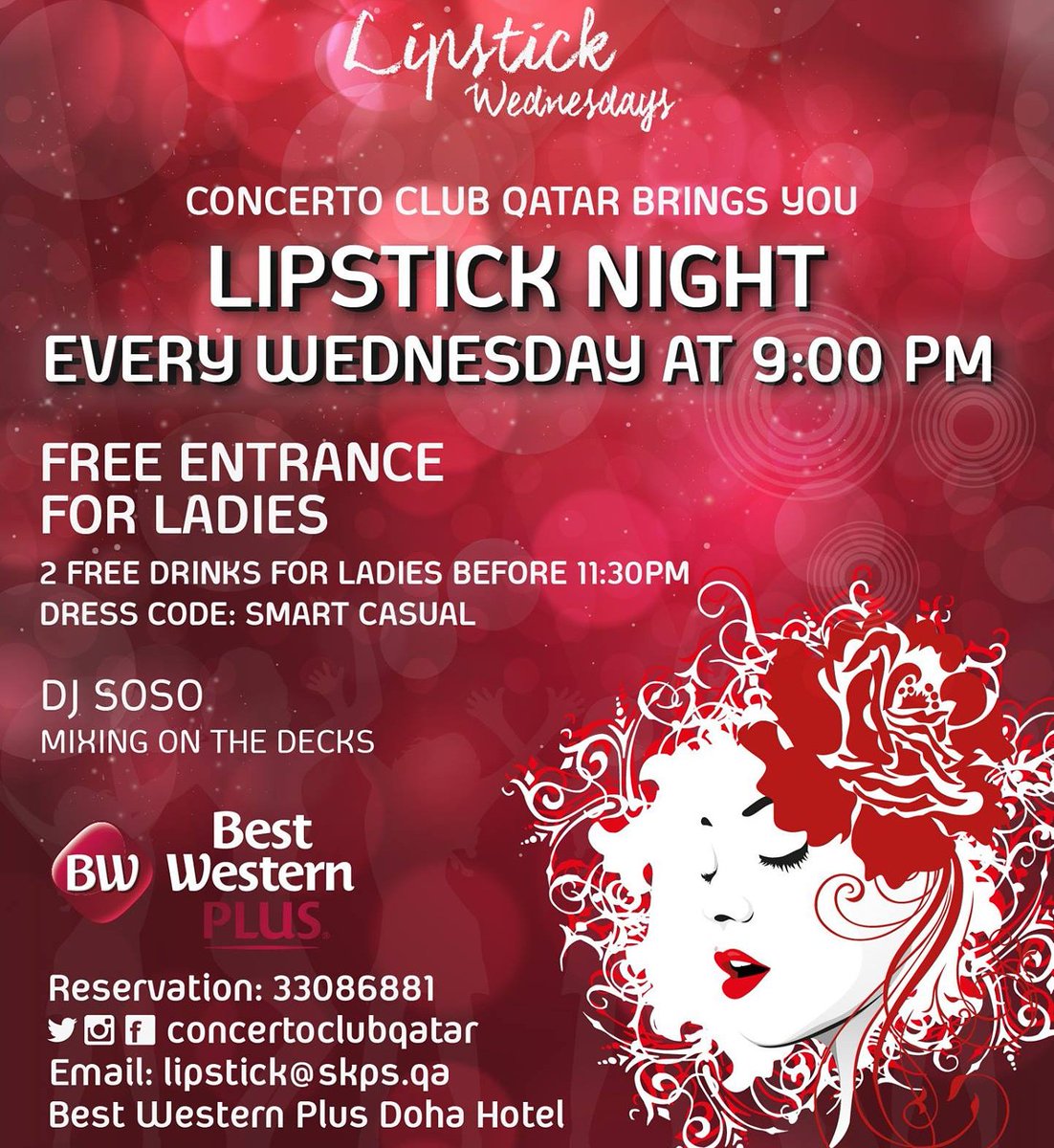 deejaysoso's tweet photo. Djing this wednesday in the biggesy #ladies #night  @Lipstick_Wed in #Doha #Qatar https://t.co/yCjIdeWaqX