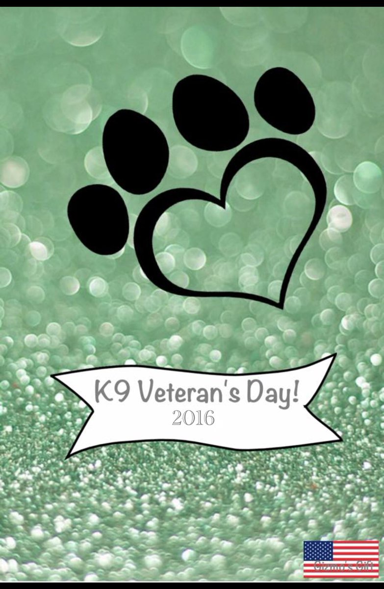 GizmosGift's tweet photo. Happy #K9VeteransDay to all past, present, &future #K9Teams from a #gratefulNation #puppyLove #SomeGaveAll #heroes https://t.co/ITGv0poYgP