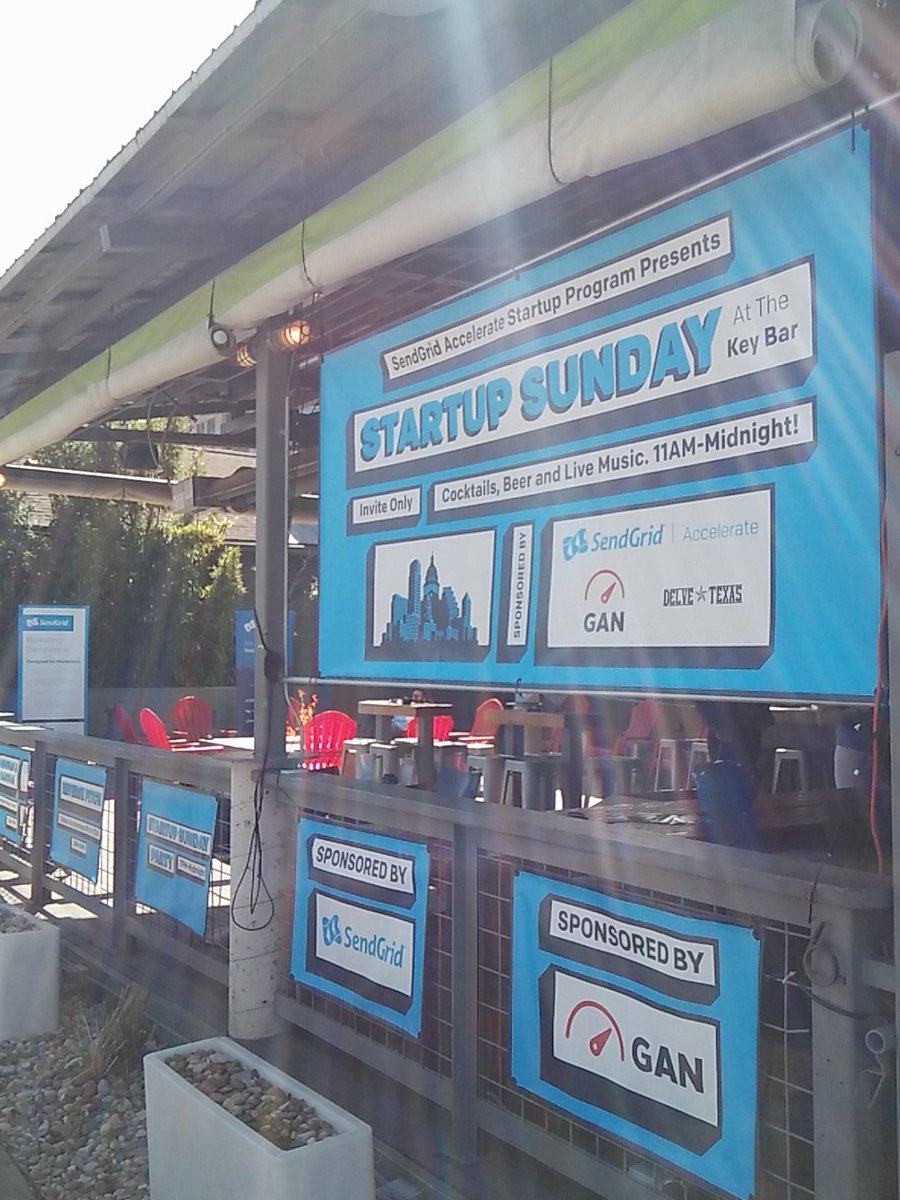 Getting ready for Startup Sunday  <a href="/SendGrid/">۟</a> @globalaccelnet <a href="/DelveTexas/">Delve Texas</a> @cursemackey <a href="/sxsw/">SXSW</a> #sxsw #sendgrid #GAN