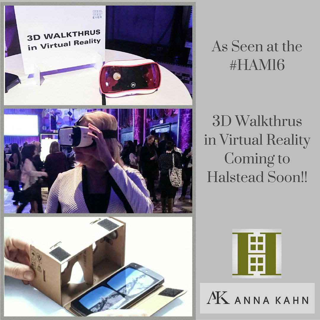 AnnaMKahn's tweet photo. As Seen at the #HAM16 3D Virtual Walkthrus Coming to #Halstead Soon!! #annamkahn #nycrealestate #nyc #realestate https://t.co/7dfPyK3CsD