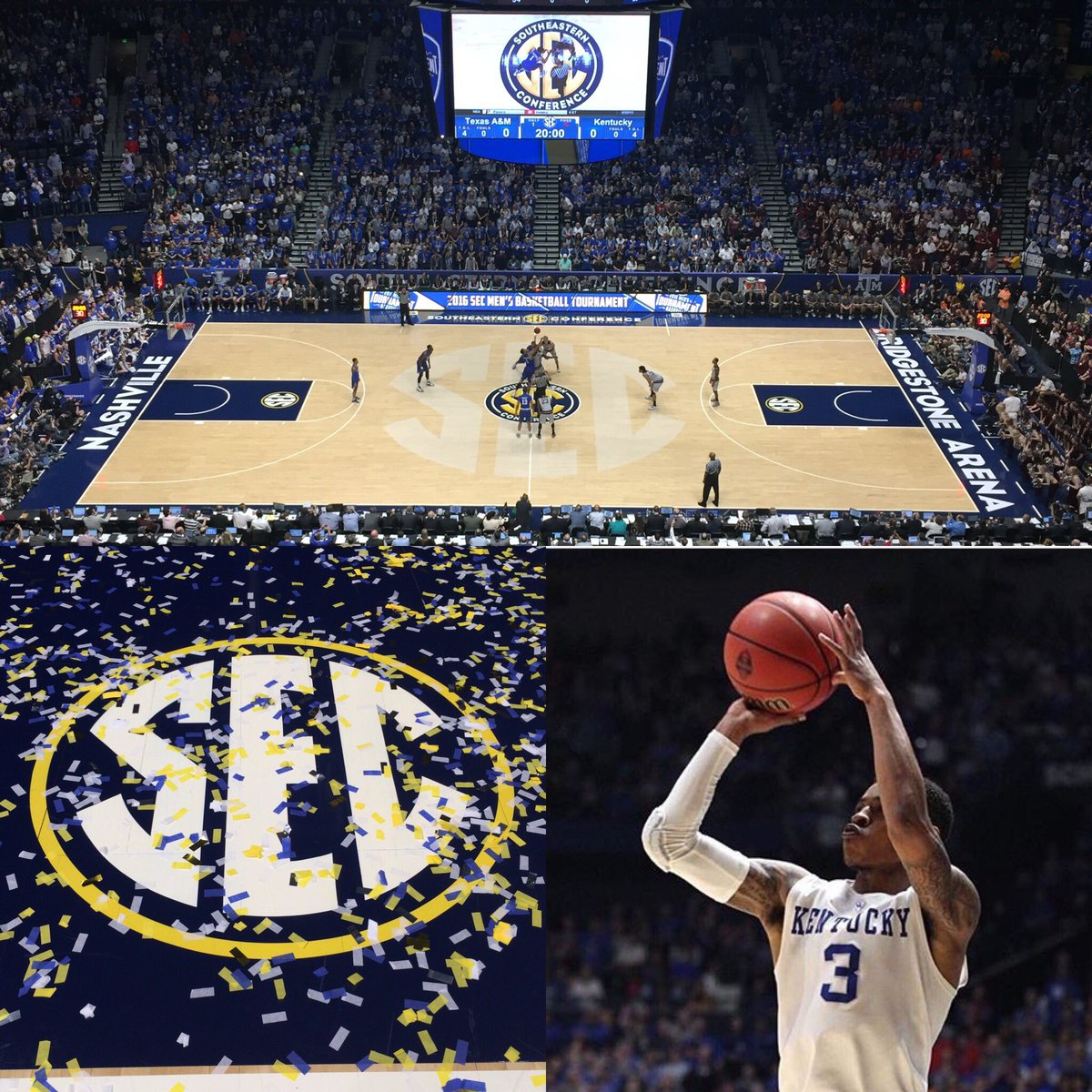 STLSportsCom's tweet photo. Congrats @KentuckyMBB on another #SEC Championship! St. Louis will host the @SEC Tourney in 2018 @ScottradeCenter https://t.co/JrwYhPopUk