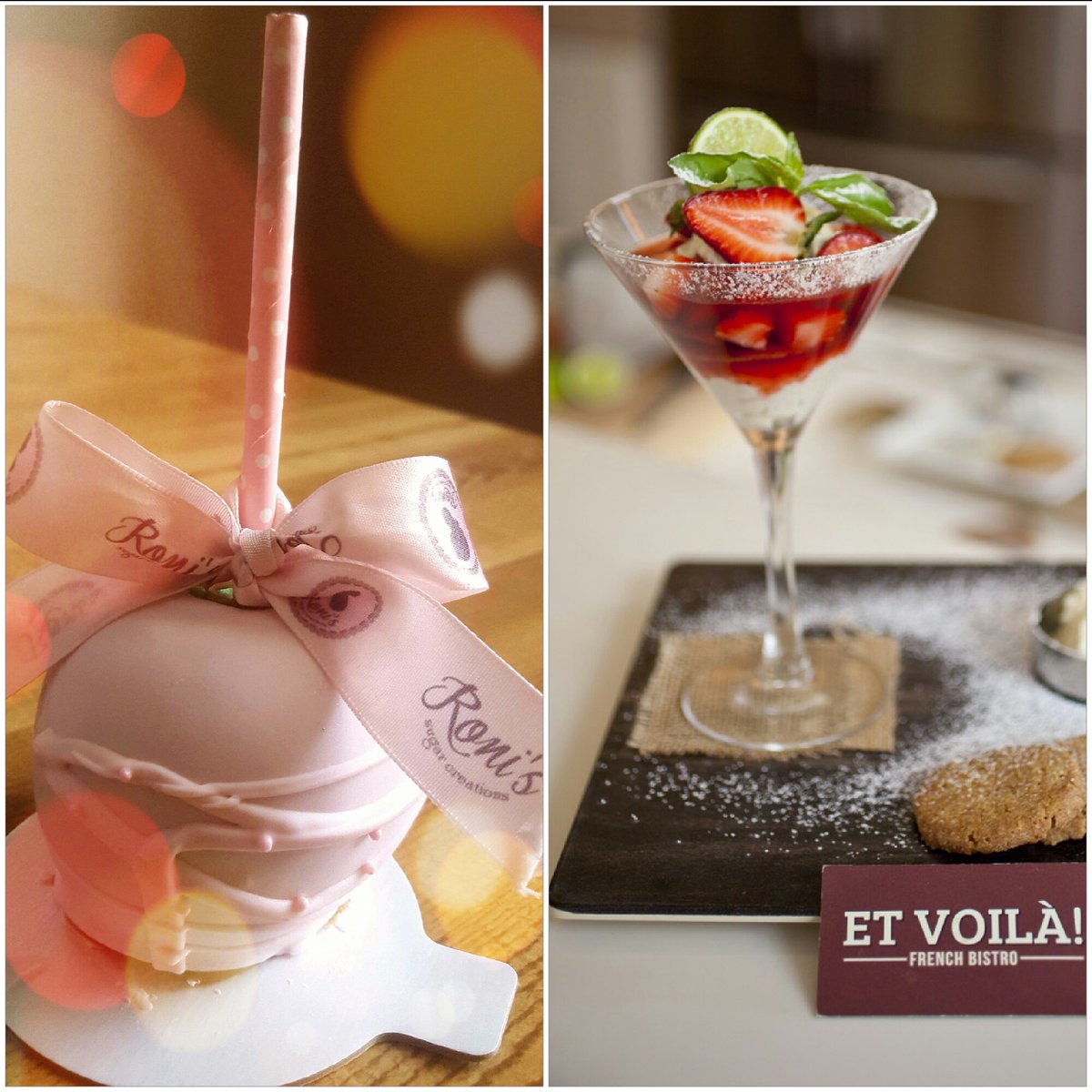 ysmn_adm's tweet photo. Me vs my kid. Who had best week hanging w #Calibest chefs? Candy apple @ronisugar strawberry consome @EtVoilaBistro https://t.co/qtuCKTNPKP