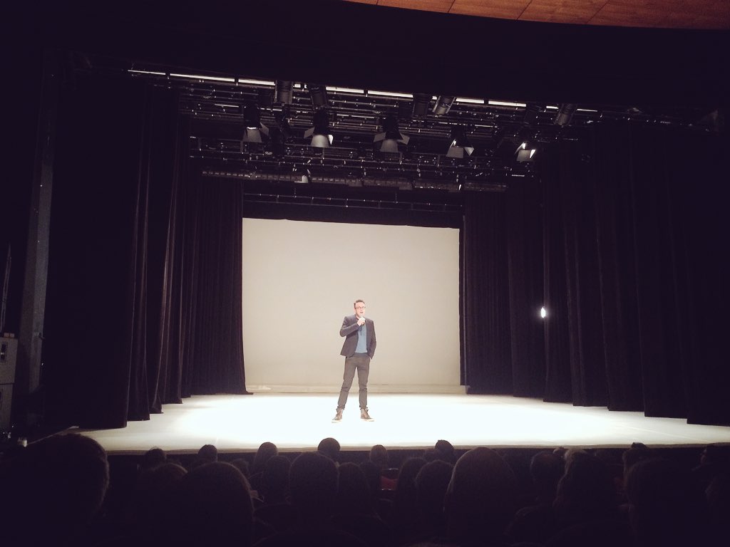 BrusselsCDC's tweet photo. "We're very happy with all talented young people that persevere." by @SmetPascal at @BOZARbrussels #BCDC2016 https://t.co/TBZOASr1Di