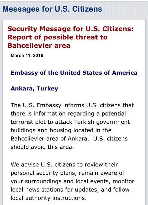 bilio_muydunuz's tweet photo. Türkiye'den 11 bin km uzakta olan Amerika, 3 gündür Ankara'da patlama uyarısı yapıyordu. https://t.co/GfQwu4FlKx