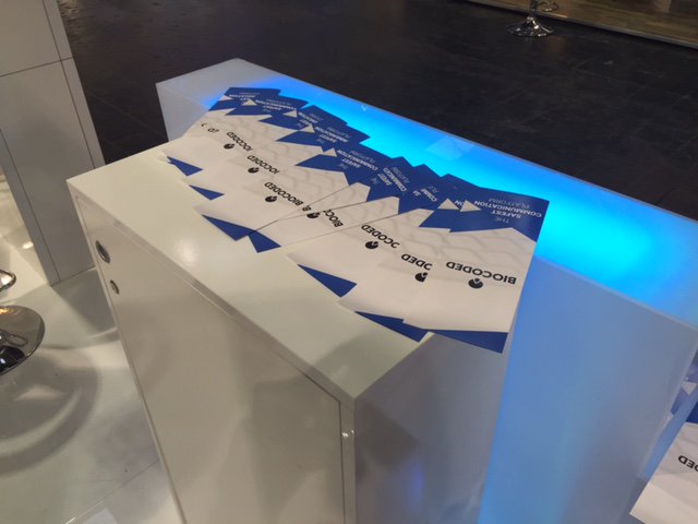 biokoda's tweet photo. #Biocoded preparations for the fair are coming along. Our booth is almost done :)
See you tomorrow! #CeBIT https://t.co/vLWd2j9ksW