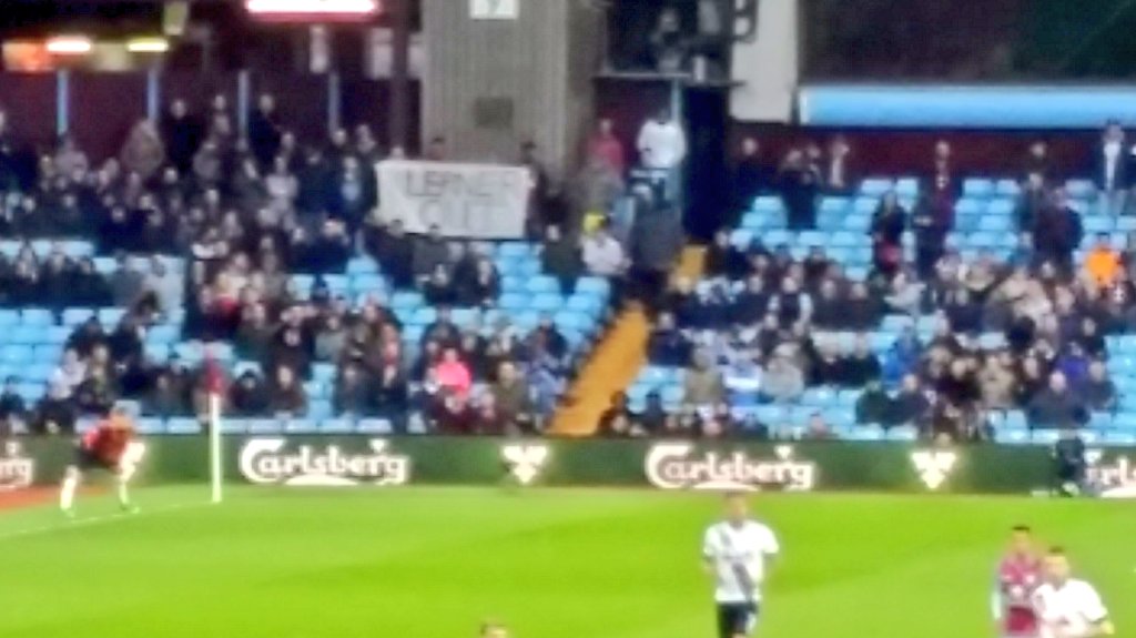 avfc_vilr's tweet photo. Lerner Out. #avfc #AVFCTHFC #AVFCLIVE https://t.co/WKwBOTQDIe