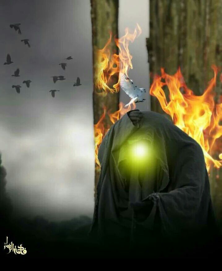 فبابها المحــروق بــابُ الصـمــودْ 
وبـابـهــا فـي الحشـر بـاب الصعودْ 
@rmh3744 
#استشهاد_بضعة_النبي