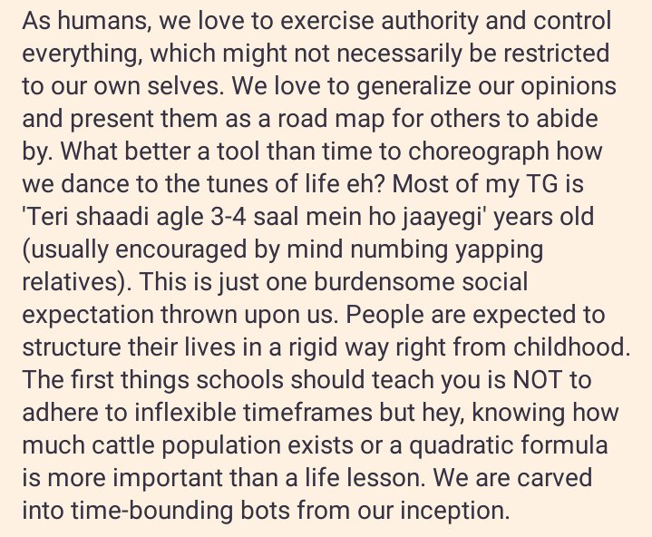 AdvanceDexter's tweet photo. #statusstories #timelines
Do you think binding youself to rigid time frames is unnecessary? https://t.co/HARTlvCUBZ