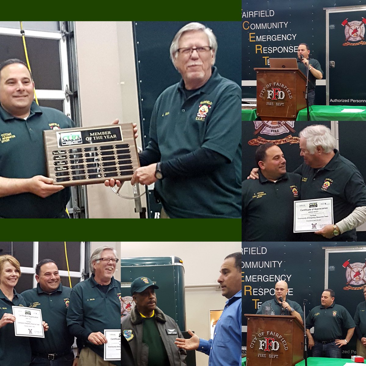 ElectTamer's tweet photo. Honored as the CERT Member of the Year last night. It's a privilege to serve our community. #electtamer https://t.co/UmonqAJqmh