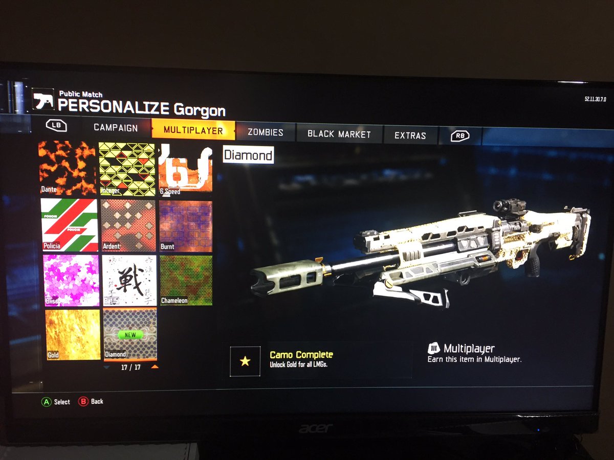 dipasezh's tweet photo. Dimond for the light machine guns... The last primary gun also #camo #goldcamo #blop3 #game #youtube https://t.co/Bjr76NR0CW