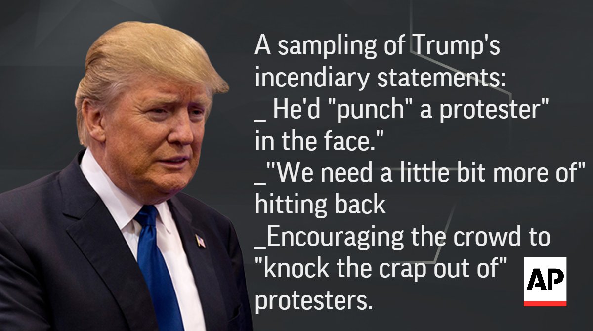 Trump's advocacy of violence