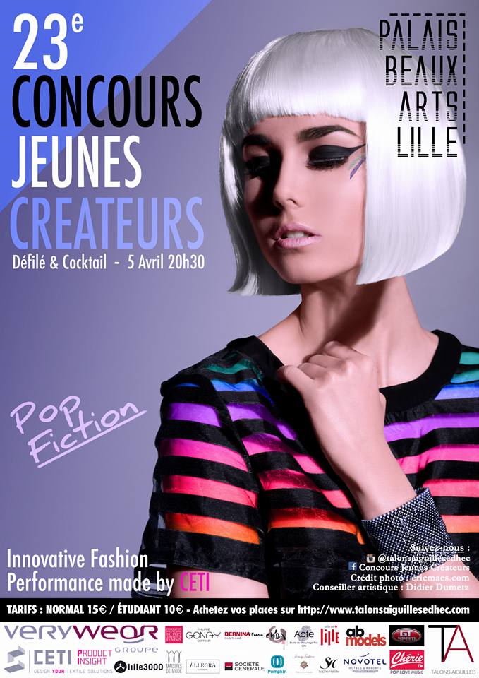 TalonsEdhec's tweet image. TA vous dévoile l'affiche officielle pour le Concours Jeunes Créateurs 2016 ! #CJC2016 #TA #CETI #PopFiction