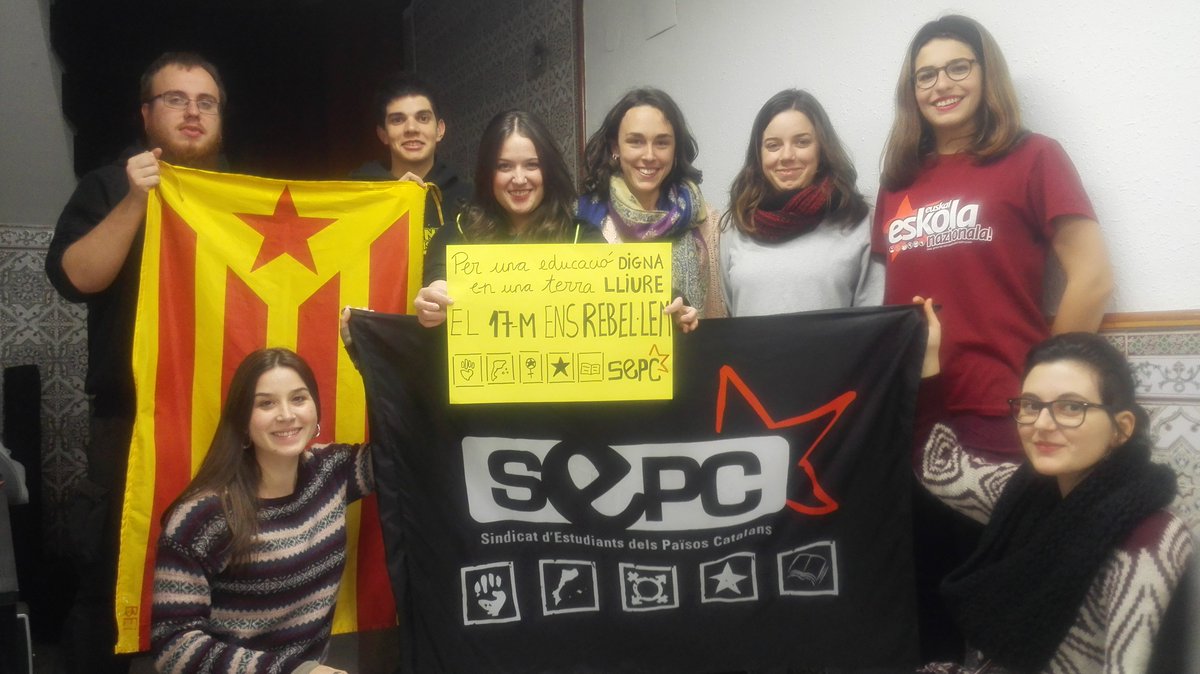 Herri Katalanetatik <a href="/SEPC_nacional/">SEPC</a>​en deia #M17altxa​tzeko!
"Per una educació digna en una terra lliure, REBELLEM!"