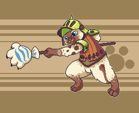 MirokoBG's tweet photo. Felyne from #MonsterHunter #pixelart for @Pixel_Dailies #pixel_dailies https://t.co/1BxHd1qmSD