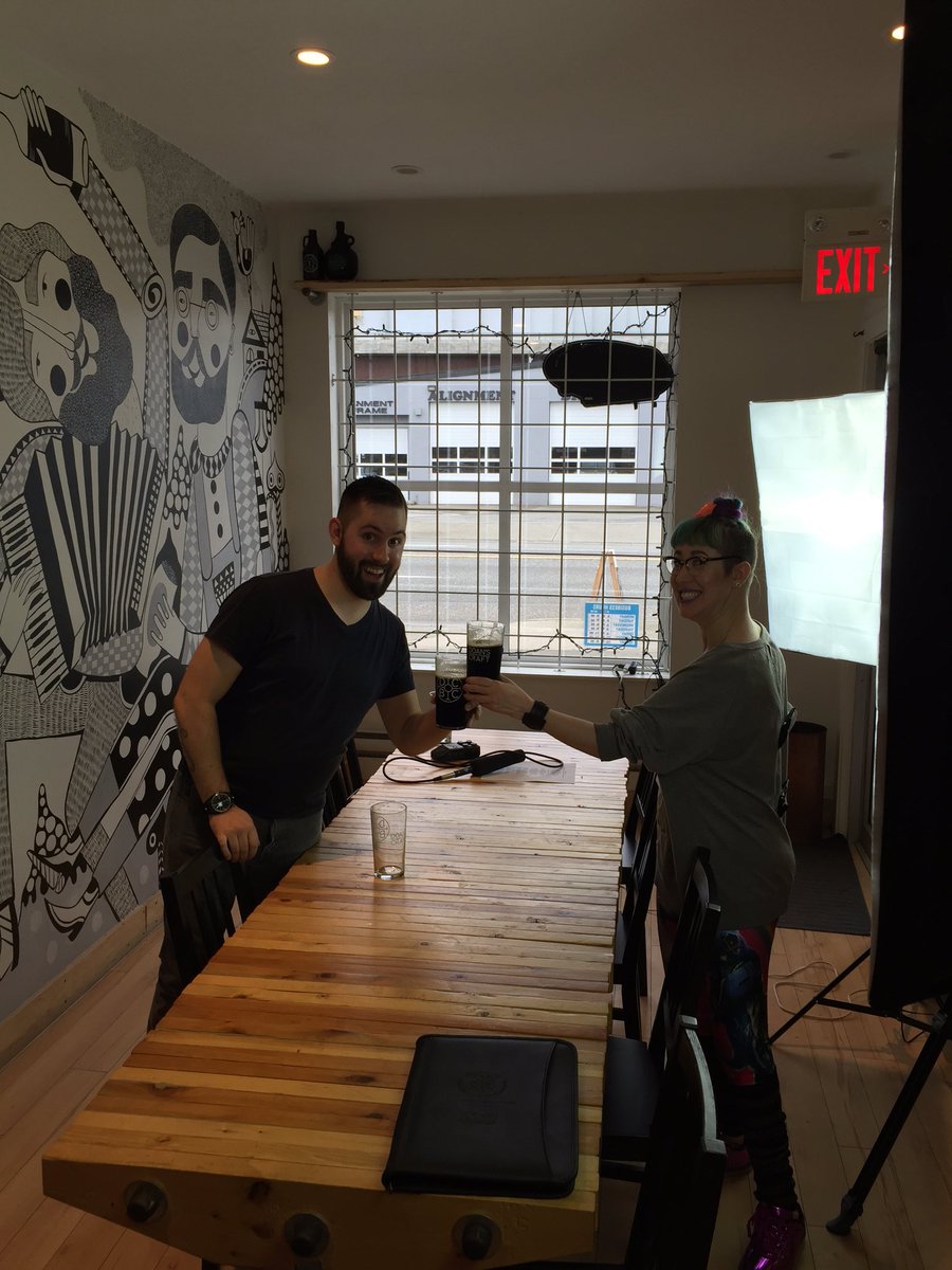 <a href="/VanOnTap/">Vancouver On Tap</a> is having a visit! So fun!! #BCBeer #yeastvan #beerfun #CraftBeer #funtimes