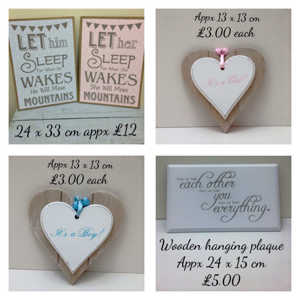 VintageBarnKent's tweet photo. Back open Monday 9.15-12.30. Visit my little shop 😀 #shabbychic #giftware #newbaby #humour https://t.co/3cQ2NIg2fP