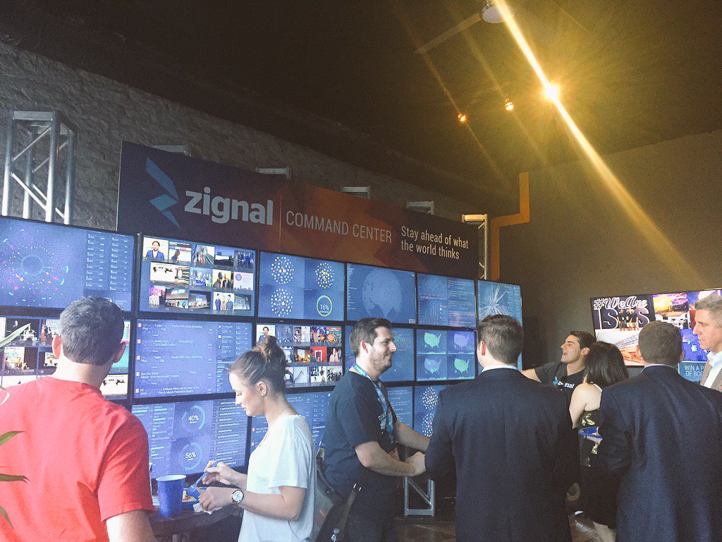 Aimeebev11's tweet photo. Come see us! Stop by the Zignal Command Center for happy hour &amp; see all the insights happening at #SXSW2016 #ATXZCC https://t.co/K6FC1OZG2r