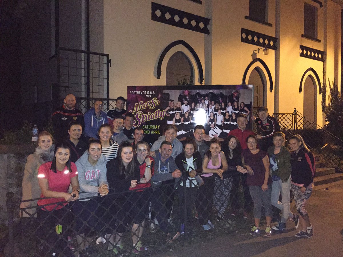RostrevorGAA's tweet photo. Not So Strictly Crew! 3 weeks to go #notsostrictly #gaa #fundraising #rostrevor https://t.co/X8Kz6S5yFi