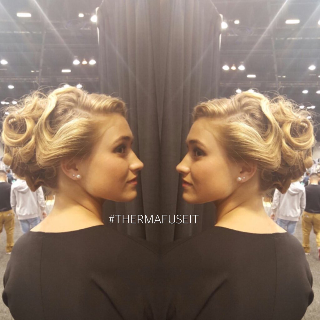 Another gorgeous #upstyle created by our artist Becky! #THERMAFUSEIT #ThermaFuse #americasbeautyshow <a href="/ABSUpdates/">America's Beauty Show</a>