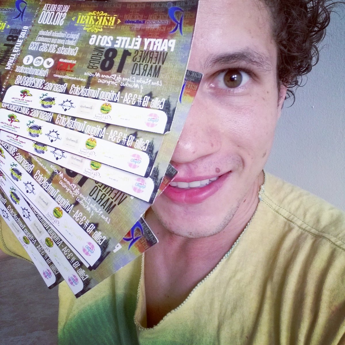 ElMancoFelipe's tweet photo. Tengo boletas #PartyElite próximo viernes 18 de Marzo https://t.co/dVnIGONZMK