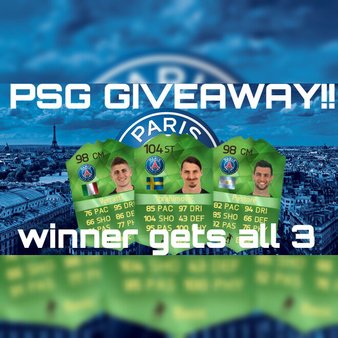 GREEN GIVEAWAY
IBRA, PASTORE, VERATTI (winner gets all)
🔥RT🔥
🔥FOLLOW ME🔥
🔥FOLLOW @FUTGODFIFA2001🔥
😱WINNER 50RTS😱