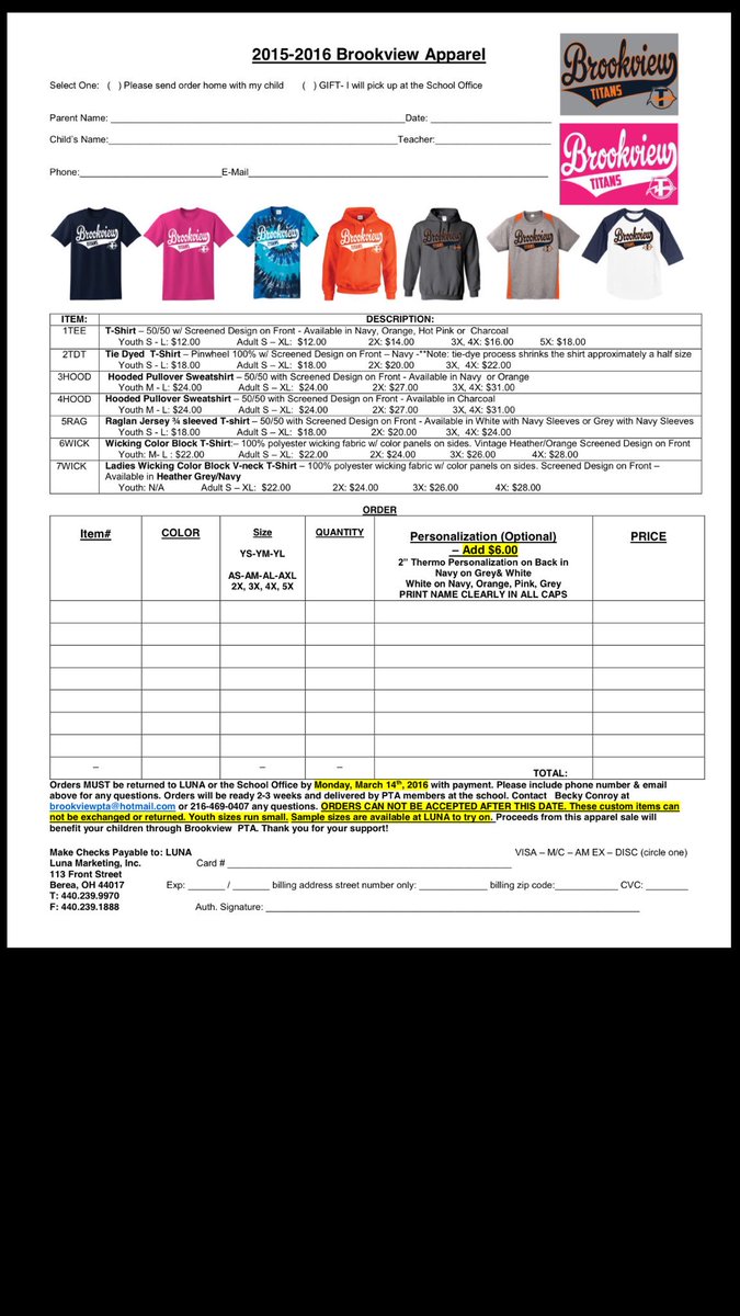PtaBrookview's tweet photo. Get your orders in Monday. Final order for the school year https://t.co/7qNxfplWQa