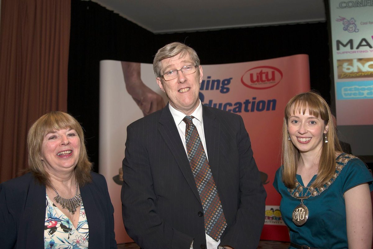 UTUBelfast's tweet photo. #Education Minister @JohnODowdSF at the Ulster Teachers' Union Conference #UTU16 
@orr_julie @UTUBelfast https://t.co/IUbbpOmqKo