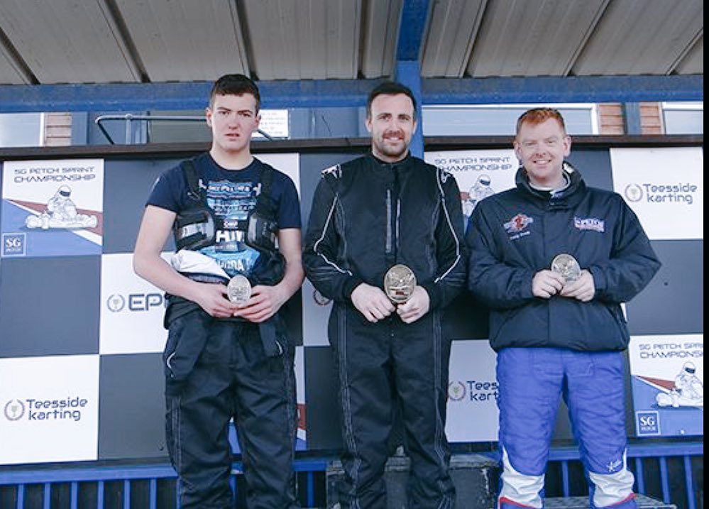 TeessideTigers's tweet photo. Tigers Cameron and @craigbrockuk took place in the @sgpsprint today and finished 1st and 2nd #ekl #karting https://t.co/cLVuatiJzi